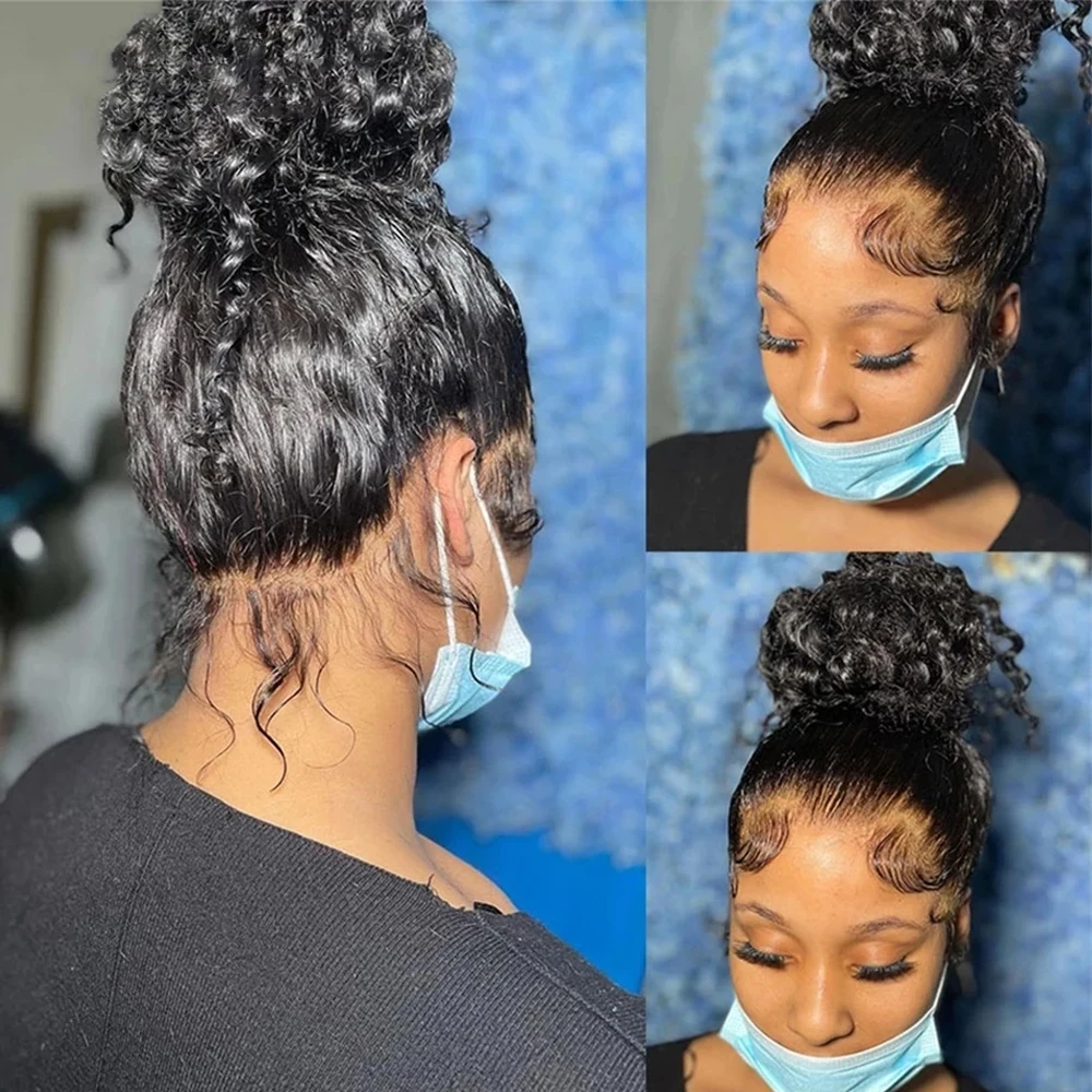 Deep Curly Wave Frontal Wig - Image 3